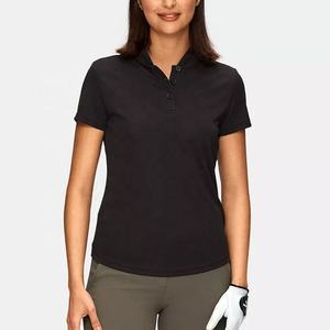 Camisas Polo Negras de Alta Calidad para Mujer, Tallas Grandes, Ropa Deportiva Moderna, Ropa Casual, Camisa Polo con Cuello Camisero - Product Image 1