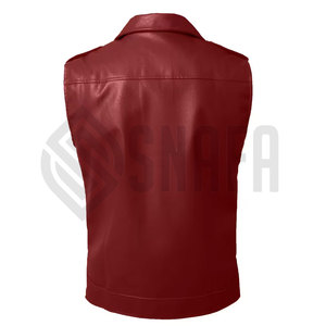 New Fashion <b>Leather</b> Vest Motorcycle Biker Vest High Quality <b>Leather</b> Women's Cowhide Biker <b>Leather</b> Vest for Sale - Product Image 2