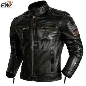 Chaqueta de Cuero para Hombre, Superventas, Mangas Largas, Nuevo Diseño, Transpirable, Precio al por Mayor, Personalizable, Ligera, Impermeable y Ecológica - Product Image 1