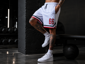 Pantalones Cortos Deportivos de Poliéster Personalizados para Hombre, Cintura Elástica, Ropa de Gimnasio, Cómodos, Diseño de Bordado Frontal Personalizado, Secado Rápido - Product Image 6