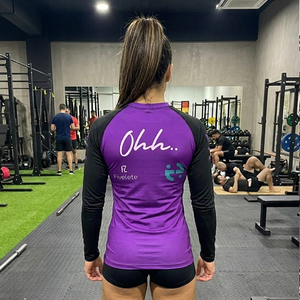 Rashguard personnalisé à manches longues pour hommes, personnalisable, BJJ MMA No-Gi Jiu Jitsu, t-shirt de compression en spandex/polyester, séchage rapide - Product Image 4