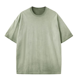 Wholesale 230gsm Plus Size Mens Hip Hop Stone Streetwear <b>Tshirt</b> 100% Cotton Tee Shirts Oversized Acid Wash Vintage T-Shirts - Product Image 5
