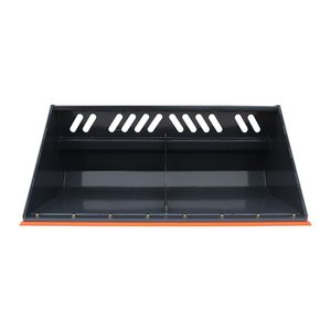 Godet à neige/mulchage robuste de 72 po pour mini-chargeuse, bord à bords coupés, capacité de charge de 1500 lb, fixation rapide universelle pour TMG SN72 de 5 tonnes, neuf - Product Image 4