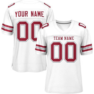 Camiseta de Fútbol Americano Personalizada para Hombre, Color Azul Claro, Cuello en V, Manga Corta, Impresión Sublimada, Malla Transpirable, Nombre del Equipo 00 - Product Image 3