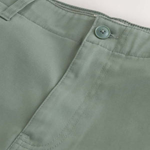 กางเกงขาสั้นผู้ชายแฟชั่นคุณภาพสูง ระบายอากาศได้ดี ผ้าแคนวาส เหมาะสำหรับออกกำลังกาย เล่นกีฬา เอวยางยืด ผ้าไม่ทอ 100% ผ้าฝ้าย - Product Image 5