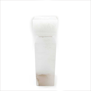 Artisan Alabaster Stone Candle Holder Handmade Luxury Home Decor Christmas <b>Wedding</b> Accent Pillar Shape Glossy Finish Wholesale - Product Image 1