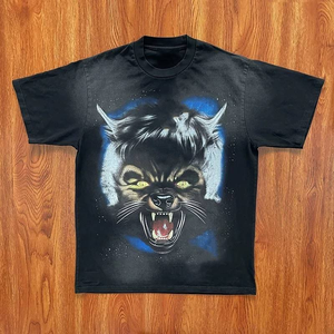 Camisetas de hombre con efecto lavado ácido, estilo casual de algodón para un look lavado a la moda y comodidad diaria. - Product Image 3