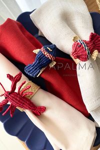 Anneau en jute fait à la main, forme ronde, 2 pièces, style simple, accessoire artisanal - Product Image 5