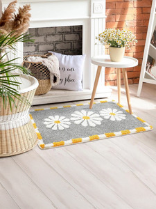 Alfombra de Baño Personalizada Moderna y Clásica, Alfombra de Baño Rectangular Antideslizante de Poliéster Suave con Diseño de Flores, para Hotel y Hogar - Product Image 3