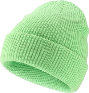 Gorro de punto con visera corta, gorro cálido con puño y visera de varios tamaños, gorro de invierno de punto de talla grande - Product Image 5