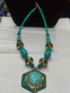 Collar de Piedra de Ágata Natural para Mujer, Colgante de Geoda de Cristal Curativo, Joyería Boho de Piedras Preciosas Tejida a Mano al por Mayor para Regalos - Product Image 3