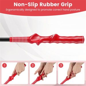 Bastone da Golf Portatile in Fibra di Vetro Rossa per Allenamento Swing, Strumento di Riscaldamento per Principianti e Professionisti, Migliora la Presa e la Precisione dello Schiacciata - Product Image 5