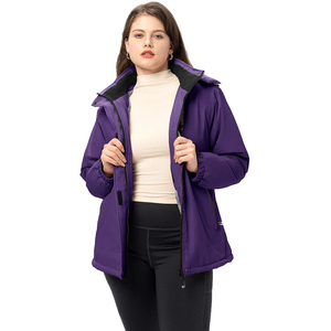 Casual Waterproof Breathable <b>Windbreaker</b> <b>Jacket</b> <b>Women</b> Eco-Friendly Quick Dry Lightweight Plus Size Cotton Nylon - Product Image 3