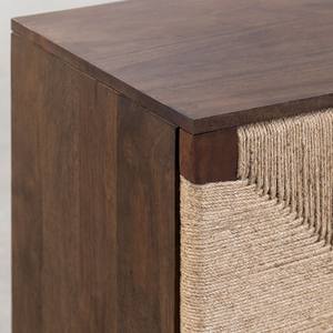 Buffet Vandana Grand Maxima 160x40 cm en bois de manguier et jute Evans - Product Image 6