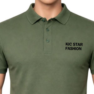 Polo décontracté pour homme, coupe classique, avec logo personnalisé, coton piqué de haute qualité, manches courtes, couleur unie. - Product Image 3