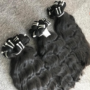 Venta al por mayor vietnamita crudo Virgen sin procesar cabello humano cutícula alineada onda natural doble dibujado extensiones de cabello humano - Product Image 2