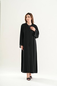 Abaya Clásica para Mujer Musulmana, con Rayas, de Excelente Calidad, Corte Fluido y Cómodo - Product Image 3