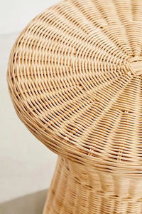 Elegant handwoven rattan coffee <b>table</b> curved wicker <b>table</b> natural eco friendly furniture stylish modern rustic living room <b>table</b> - Product Image 5