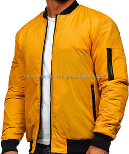 Chaquetas de bombardero impermeables de invierno para hombre, último diseño, etiquetas con logotipo personalizado, cortavientos de poliéster transpirable con cremallera, venta al por mayor - Product Image 1