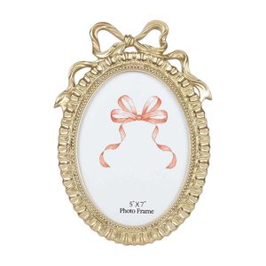 Premium Gold Oval Photo <b>Frame</b> Decorative Display <b>Picture</b> <b>Frame</b> <b>for</b> Tabletop and <b>Wall</b> Elegant Home Hotel Restaurant Decor Style - Product Image 6