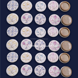 Venta caliente artesanías indias a granel madre de perla espejo mármol para decoración de bodas y regalos mármol incrustaciones orgón espejos - Product Image 4