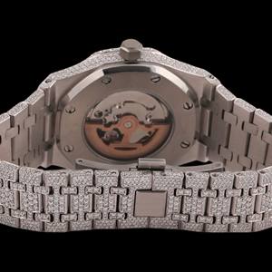 Reloj de Pulsera para Hombre con Diamantes de Moissanita Totalmente Incrustados, Diseño Único, Estilo Hip Hop, Precio al por Mayor - Product Image 4