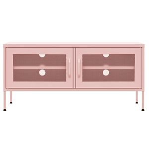 Supporto TV in acciaio rosa 41.3 \ "x13.8 \" x19.7 \ "dimensioni Design elegante e durevole - Product Image 3