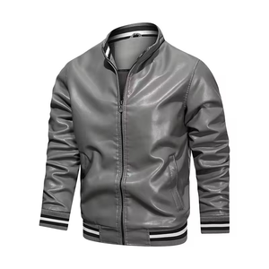 XERET SPORTS Men <b>Winter</b> <b>Leather</b> <b>Jacket</b> Premium Sheep Skin Custom OEM Logo Biker Style High Quality Waterproof High Street - Product Image 3