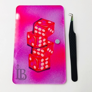 LUMIA BEAUTY - Placa de Acrílico para Pestañas, Diseño Personalizado, Forma de Corazón y Mariposa, Duradera, Ecológica, Reutilizable, con Imán para Probar Pestañas, Se Puede Agregar Logotipo - Product Image 2