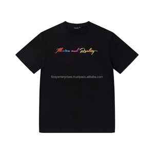T-shirts décontractés unisexes en coton respirant de haute qualité, écologiques, coupe ample, grandes tailles pour hommes et femmes, vêtements de rue, impression personnalisée - Product Image 2