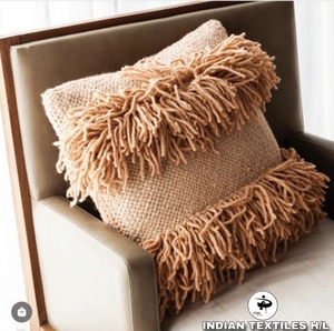 Luxury Bohemian Wool Cushion <b>Cover</b> Handwoven Beautiful Home Decor Design by ITHL Indoor Outdoor Vintage Pattern <b>Throw</b> Pillow - Product Image 1