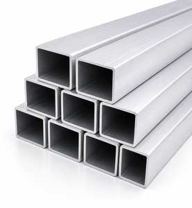 Tube carré en aluminium RUCHA ENGINEERING, série 6000, extrudé, tempé T6, finition usine, dureté 95 HB, résistance à l'élasticité 270 MPa - Product Image 1
