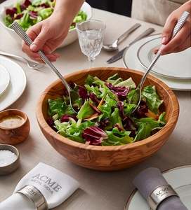 Modest Gridline Texture Stainless Steel Silverware Salad Server With <b>Grid</b> Designer Handles For Household And Everyday Uses - Product Image 6