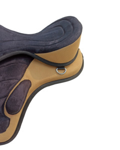 Silla de Montar Freemax sin Montura para Caballo, Beige y Negra, Ligera, Flexible, con Cincha Ajustable, Cómoda para Entrenamiento - Product Image 3