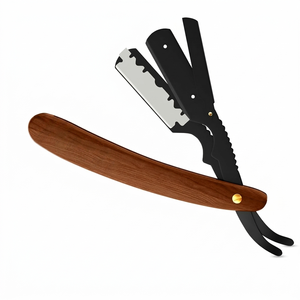 <b>Razors</b> For Men, Professional Barber Straight Edge <b>Single</b> Edge <b>Blades</b>, Stainless Steel, Beard shaving - Product Image 3
