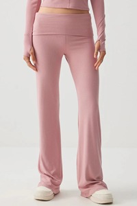 Pantalon large évasé personnalisé pour femme, haute élasticité, idéal yoga et fitness, vente en gros - Product Image 5