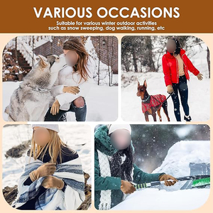 Gants de conduite en cuir pour hommes avec doublure en polaire thermique et design compatible avec les écrans tactiles pour les trajets hivernaux - Product Image 4