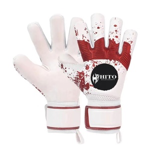 Gants de gardien de but personnalisés, best-seller, avec injection de caoutchouc au dos et contact en latex sur le devant, sangle attachée - Product Image 3