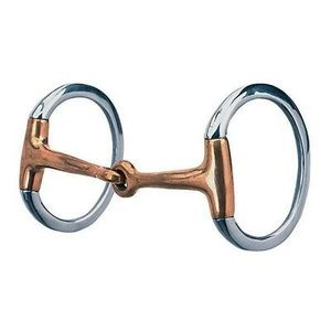 Bocado de Doble Articulación para Equitación Inglesa, de Acero Inoxidable Premium, con Anillo Suelto y Eslabón Francés, Personalizable, Duradero y Cómodo - Product Image 3