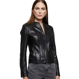 Chaqueta de Cuero PU para Mujer, Venta al por Mayor, Chaqueta de Cuero Vegano Personalizada, Fabricante de Chaquetas para Mujer - Product Image 5