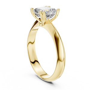 แหวนแต่งงานทองคำแท้ 14k คลาสสิก ประดับเพชรทรง Asscher น้ำหนัก 1.5 กะรัต เกรด E VS1 เพาะเลี้ยงในห้องปฏิบัติการ พร้อมใบรับรอง IGI สำหรับผู้หญิง - Product Image 4