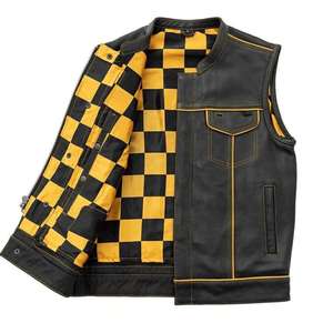 Chaleco de Motociclismo de Último Diseño, Chaleco Protector de Cuero para Hombre, Resistente al Viento e Impermeable, Talla Grande, Hecho en Pakistán 2026 - Product Image 2