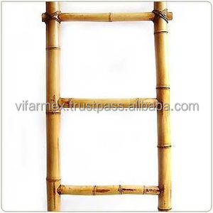 Sustainable Bamboo <b>Ladder</b> <b>Towel</b> Holder Decorative & Functional Storage Solution for Homes and Hospitality - Product Image 4