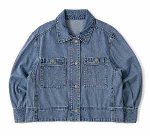 Unisex High Quality <b>Customized</b> <b>Denim</b> <b>Jacket</b> with Embroidered Logo Puff Printed Coat for Casual Winter Style Jeans Material - Product Image 4