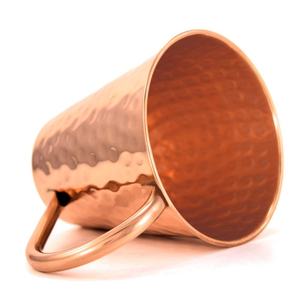 Taza de cobre artesanal para bar, acabado martillado a mano, para cócteles y bebidas, con asa, para uso en bares domésticos. - Product Image 6