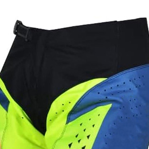 Wholesale Men Black <b>Blue</b> Neon Yellow Motocross Gear Set MX Jersey Pants Orange Lime Green <b>Mesh</b> Perforated OEM - Product Image 4