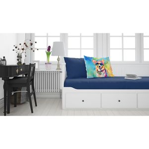 ปลอกหมอนอิง Corgi hippie dawg artwork มาตรฐานน้ำหนักเบานุ่มพิเศษดูแลง่าย - Product Image 2