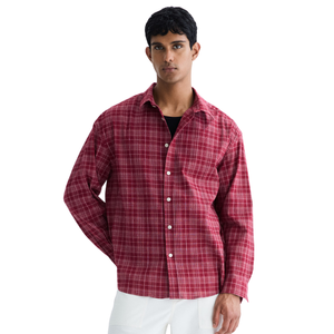 Chemise en flanelle à carreaux pour hommes, coupe ample, douce, décontractée, à manches longues, boutonnée, chaude, confortable, surdimensionnée, vêtements de travail, mode outdoor - Product Image 2
