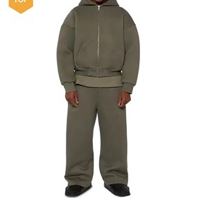 Chándal Deportivo Personalizado al por Mayor, Color Sólido, 100% Algodón, 500 GSM, Chándal Liso para Hombre, Chándal Esencial para Hombre - Product Image 1