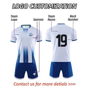 Conjunto de Uniforme de Entrenamiento Personalizado para Aficionados al Fútbol, Manga Corta, para Niños y Adultos, Impresión Digital, Transpirable - Product Image 2